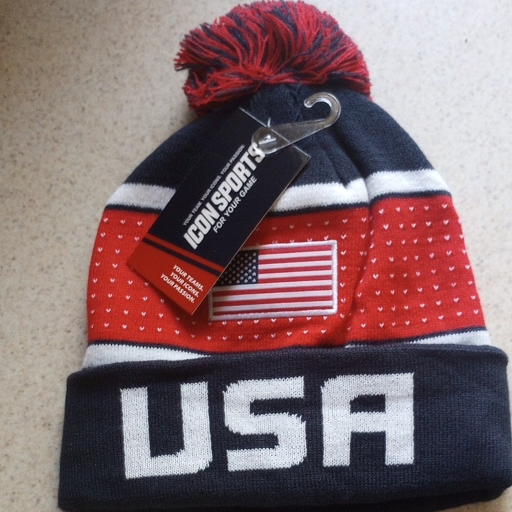 USA Kids Beanie - Red, White, and Blue